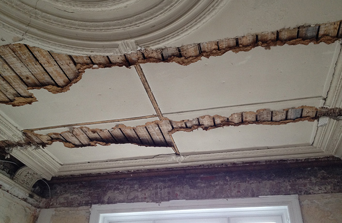 Ceiling plastering