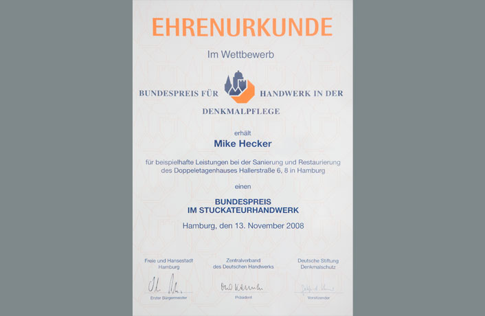 Ehrenurkunde